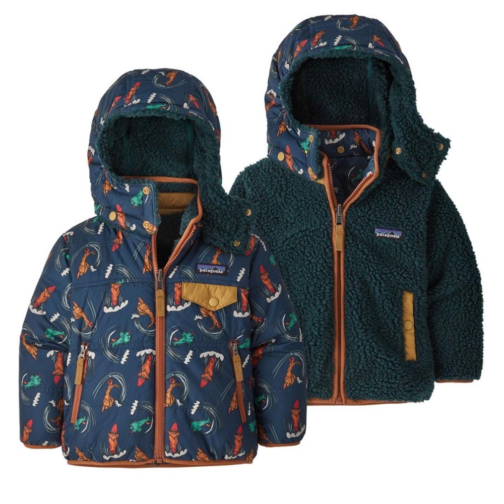 Patagonia Baby Reversible Tribbles Hoody Jacket - Size 5T